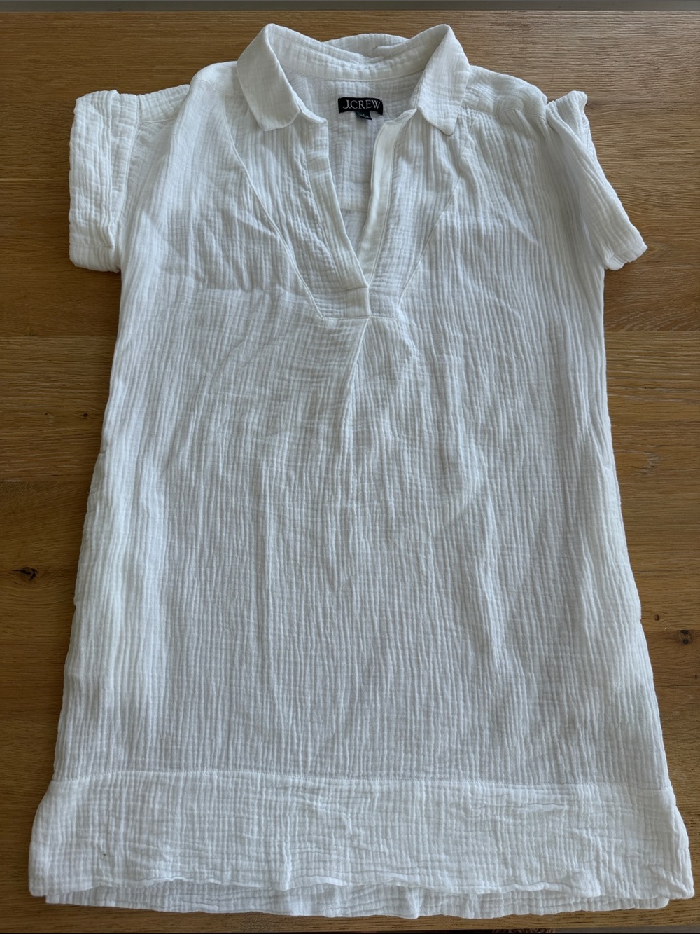 J. Crew White Womens Gauze cover up dress
